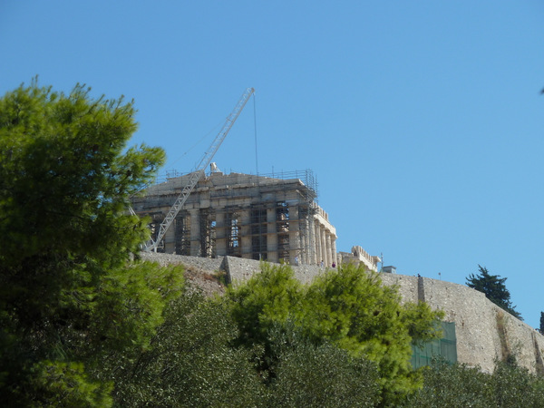 Blick auf die Akropolis