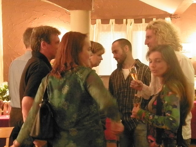 Anke, Schatz, Hicke, Markus, Anne und Martin sind da